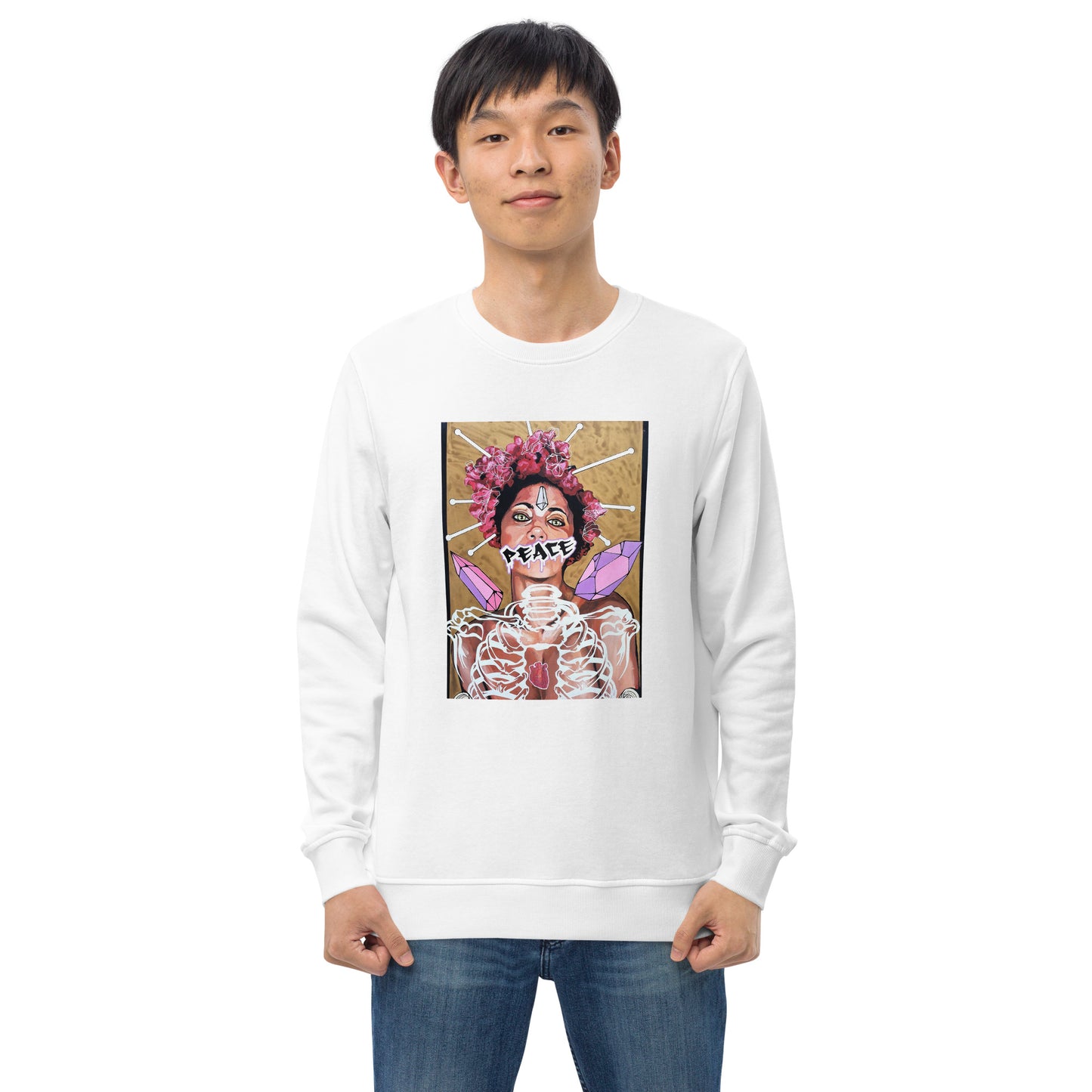 Unisex Bio-Pullover Peace