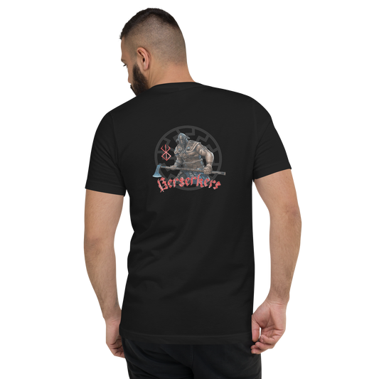 Kurzärmeliges Unisex-T-Shirt mit V-Ausschnitt Berserkers
