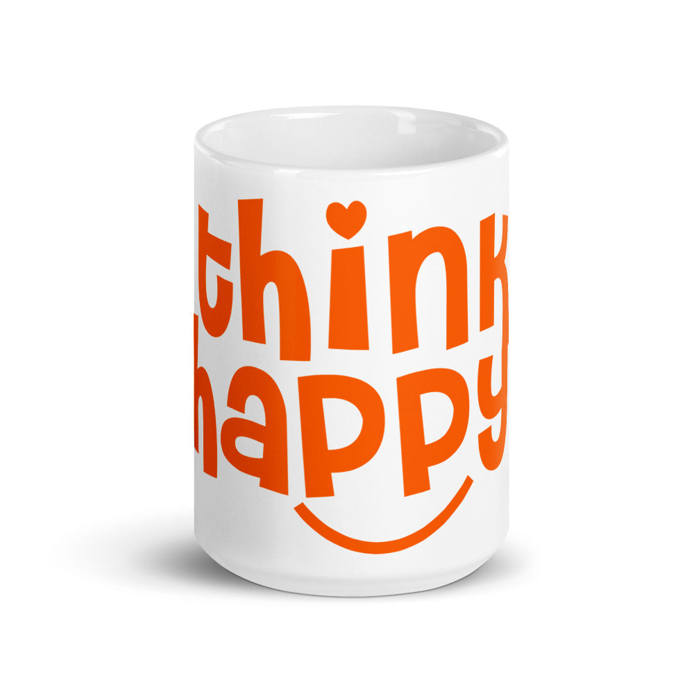 Weiße, glänzende Tasse