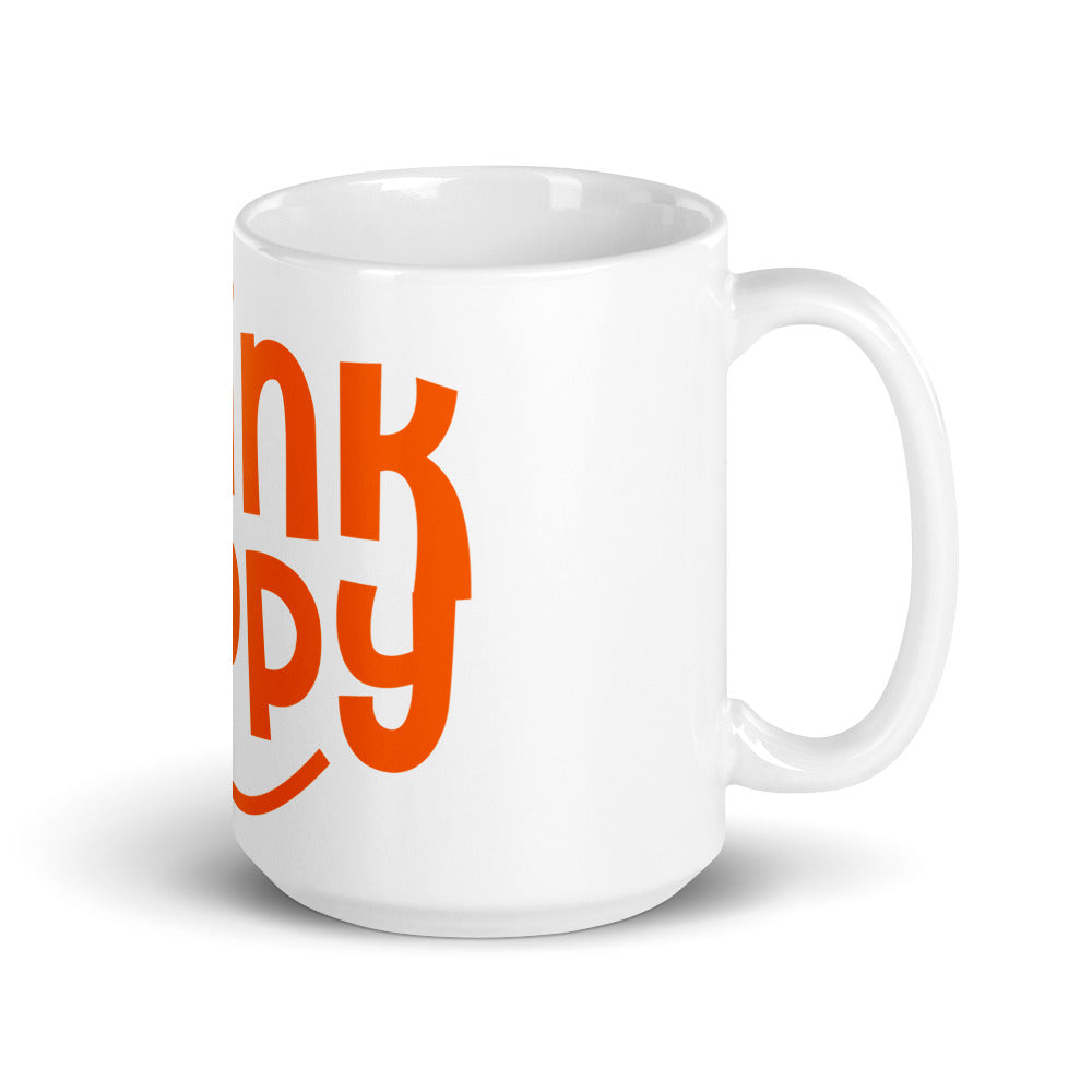 Weiße, glänzende Tasse