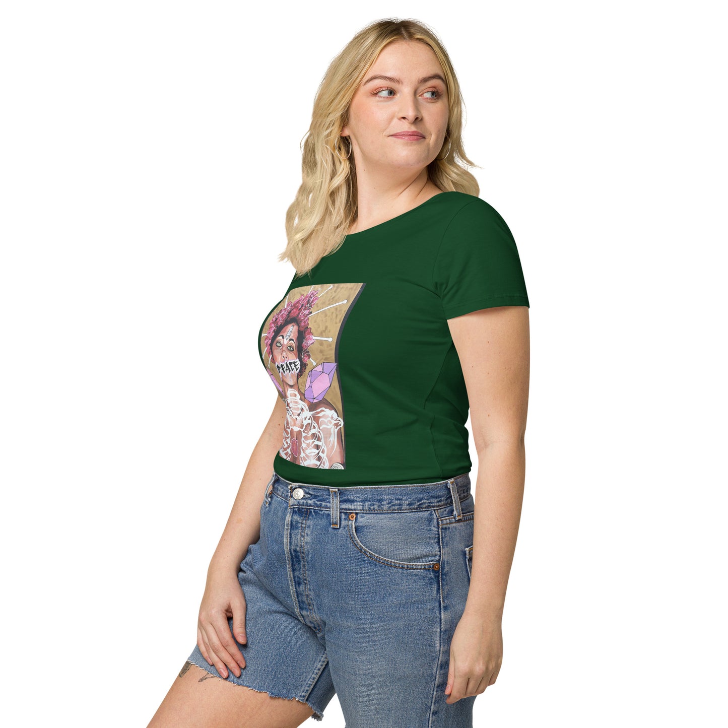 Basic Bio-T-Shirt für Damen PEACE