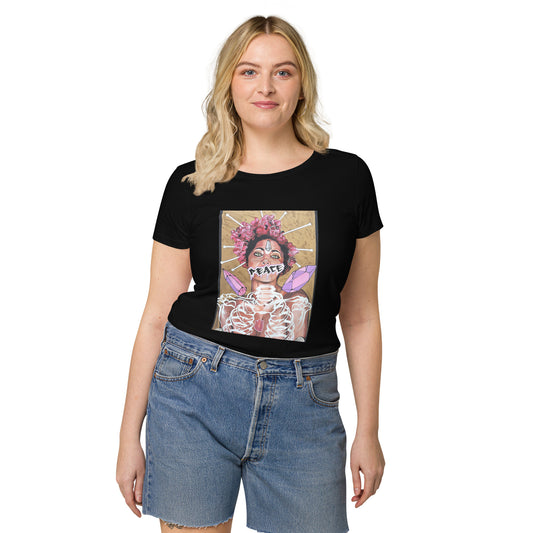Basic Bio-T-Shirt für Damen PEACE