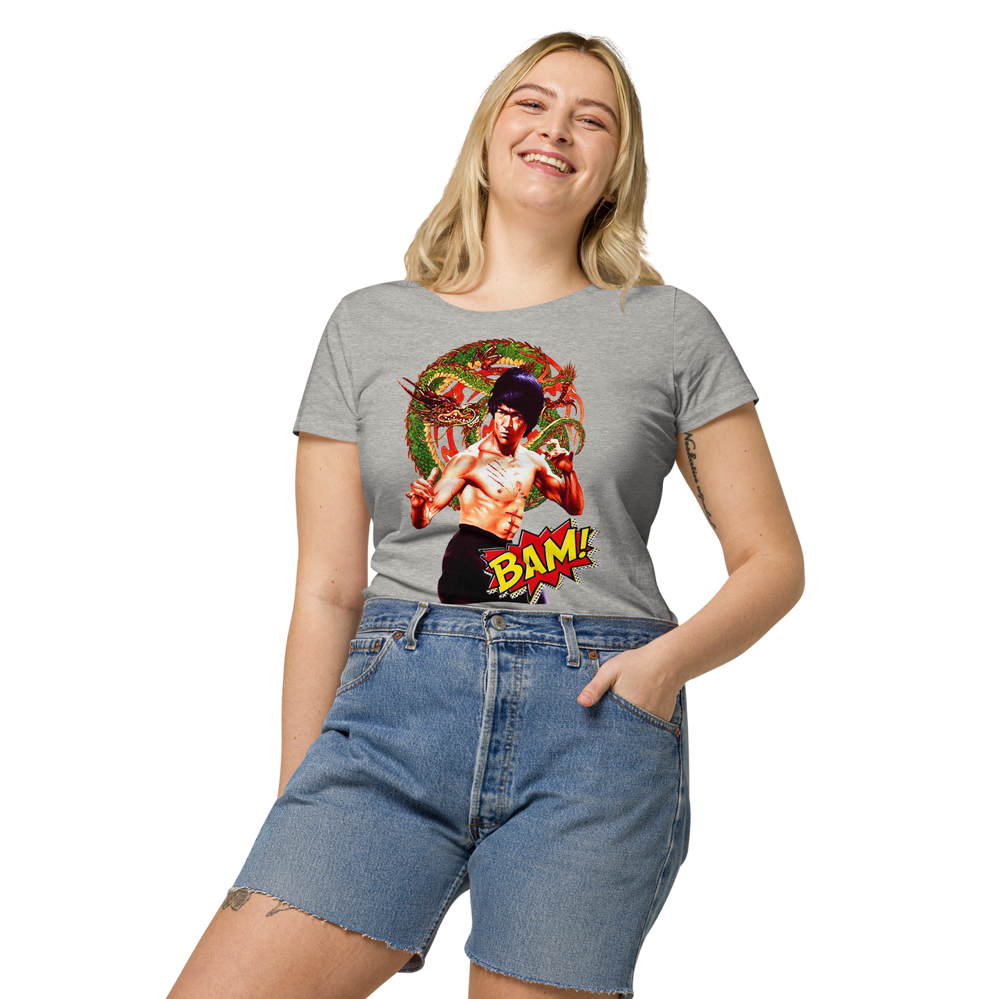 Basic Bio-T-Shirt für Damen Bruce Lee