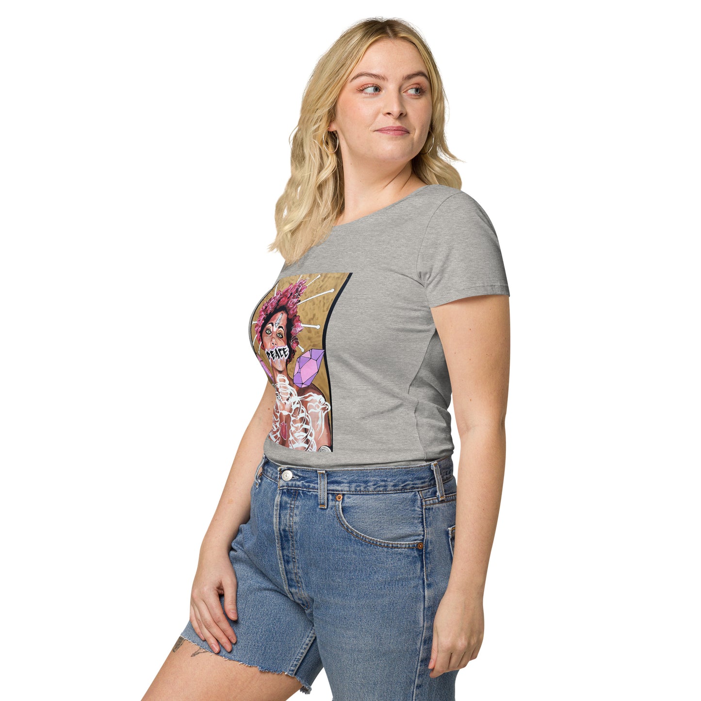 Basic Bio-T-Shirt für Damen PEACE