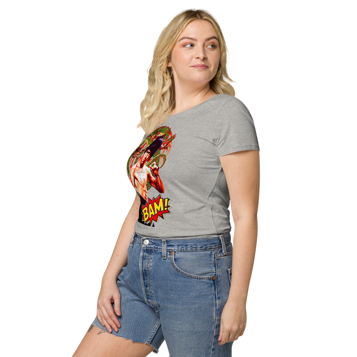 Basic Bio-T-Shirt für Damen Bruce Lee