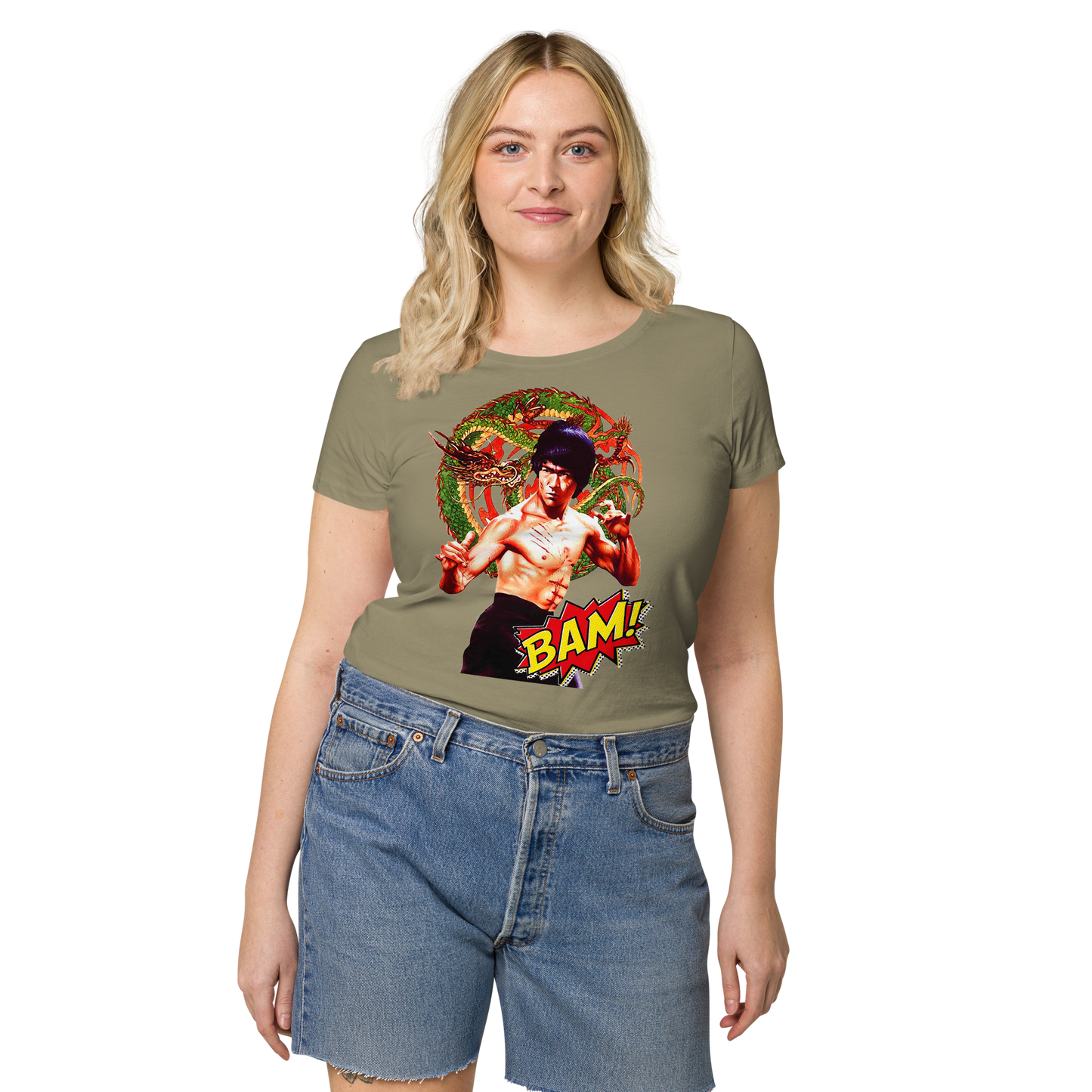 Basic Bio-T-Shirt für Damen Bruce Lee