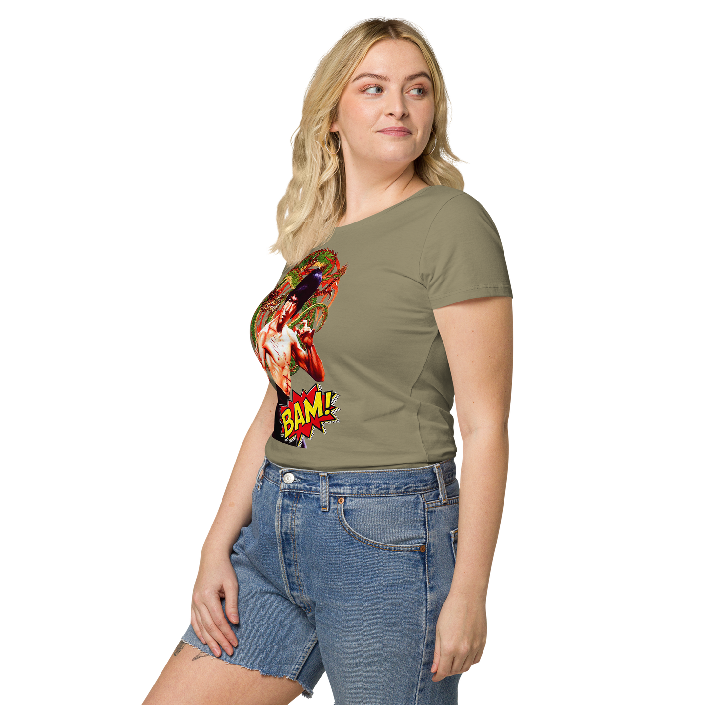 Basic Bio-T-Shirt für Damen Bruce Lee