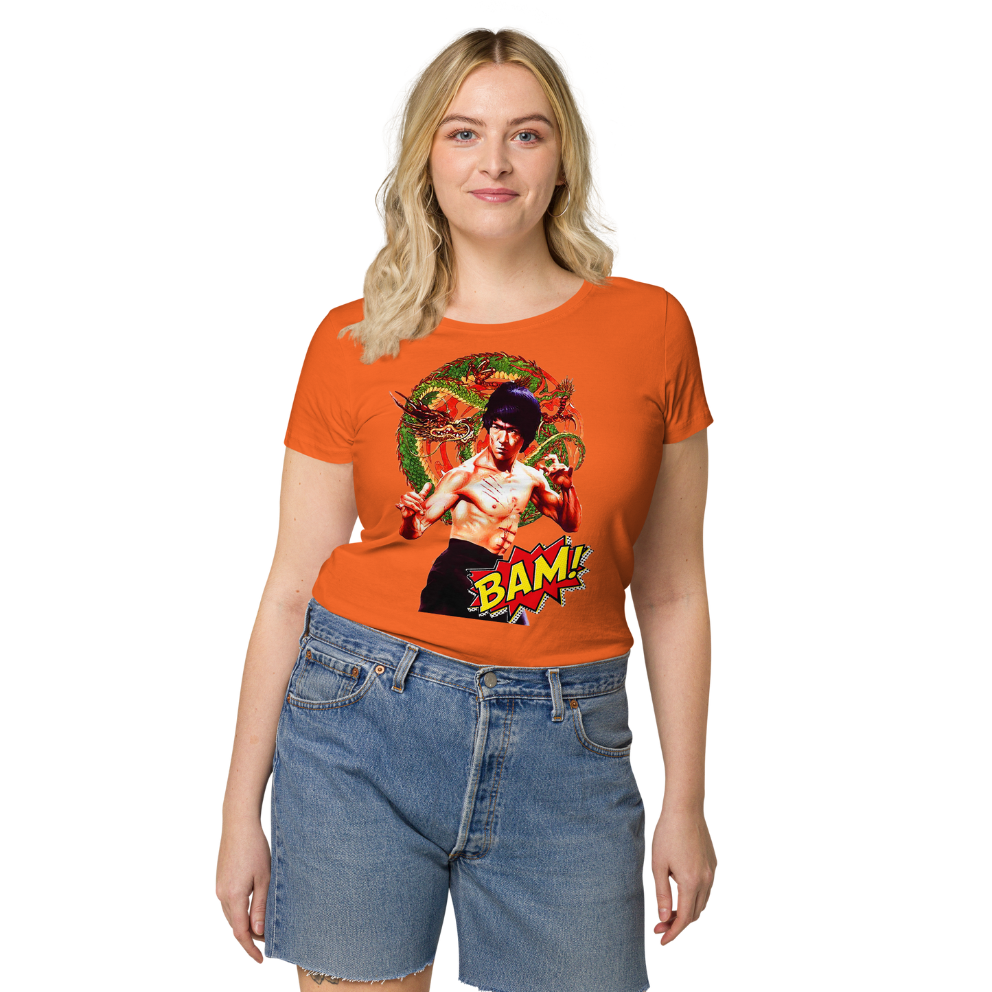Basic Bio-T-Shirt für Damen Bruce Lee