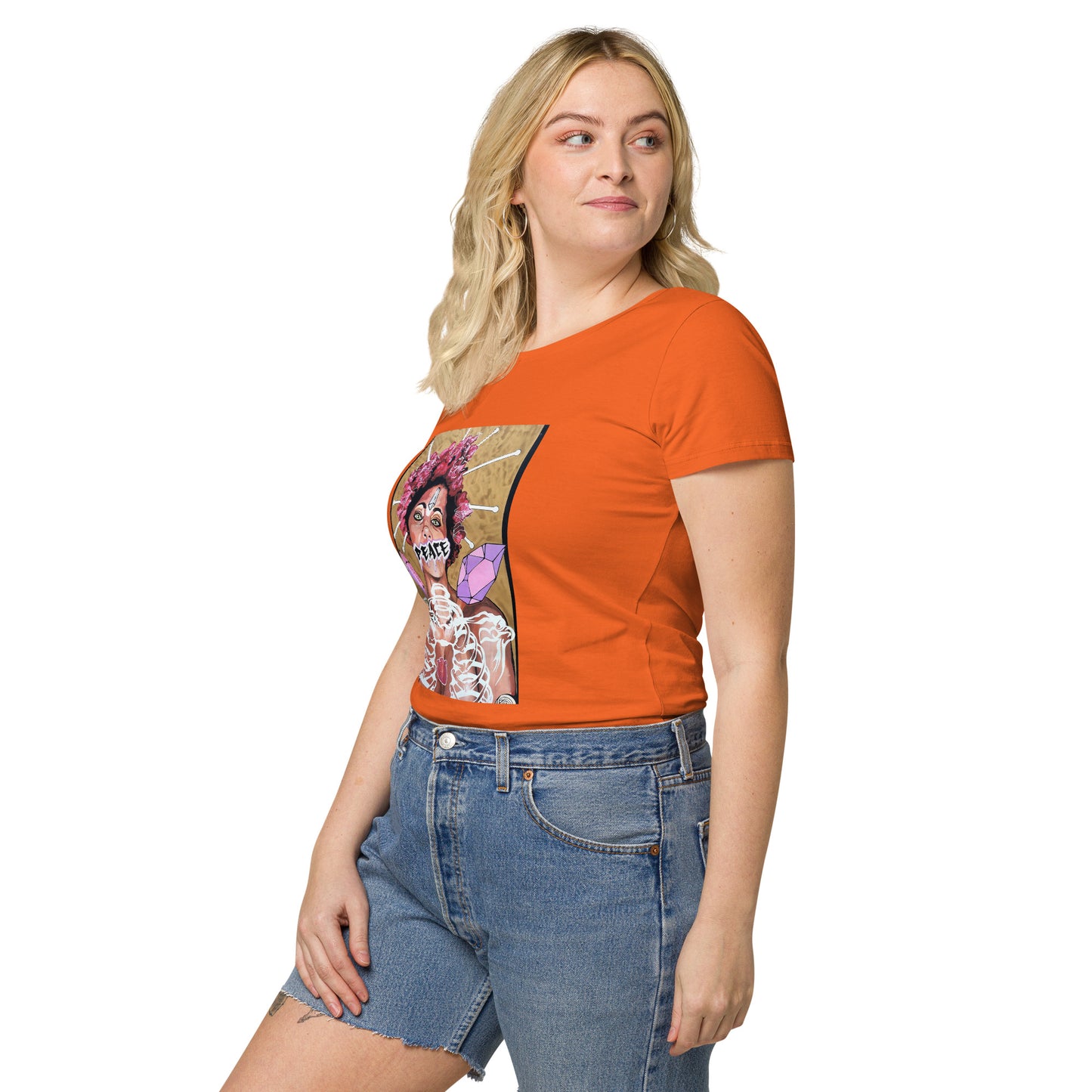 Basic Bio-T-Shirt für Damen PEACE