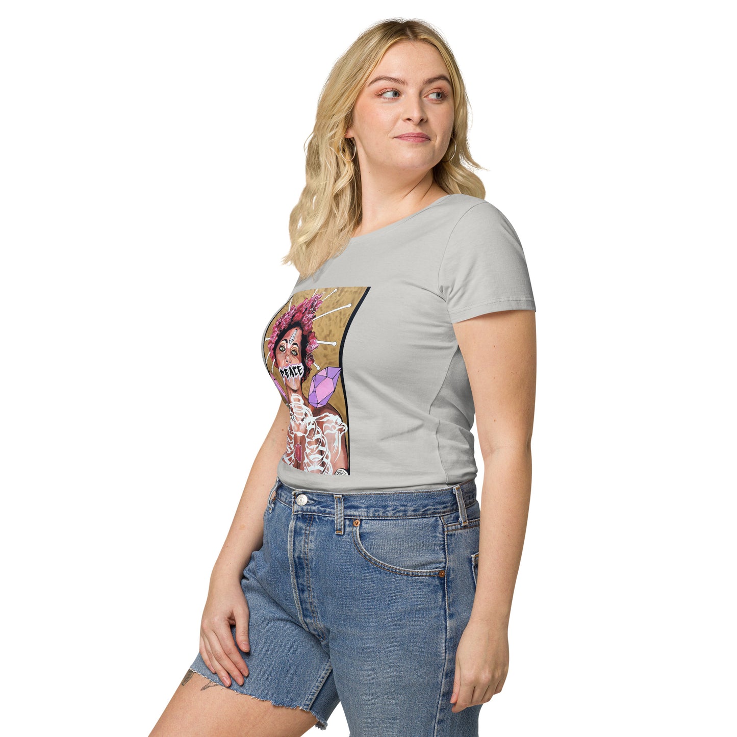 Basic Bio-T-Shirt für Damen PEACE