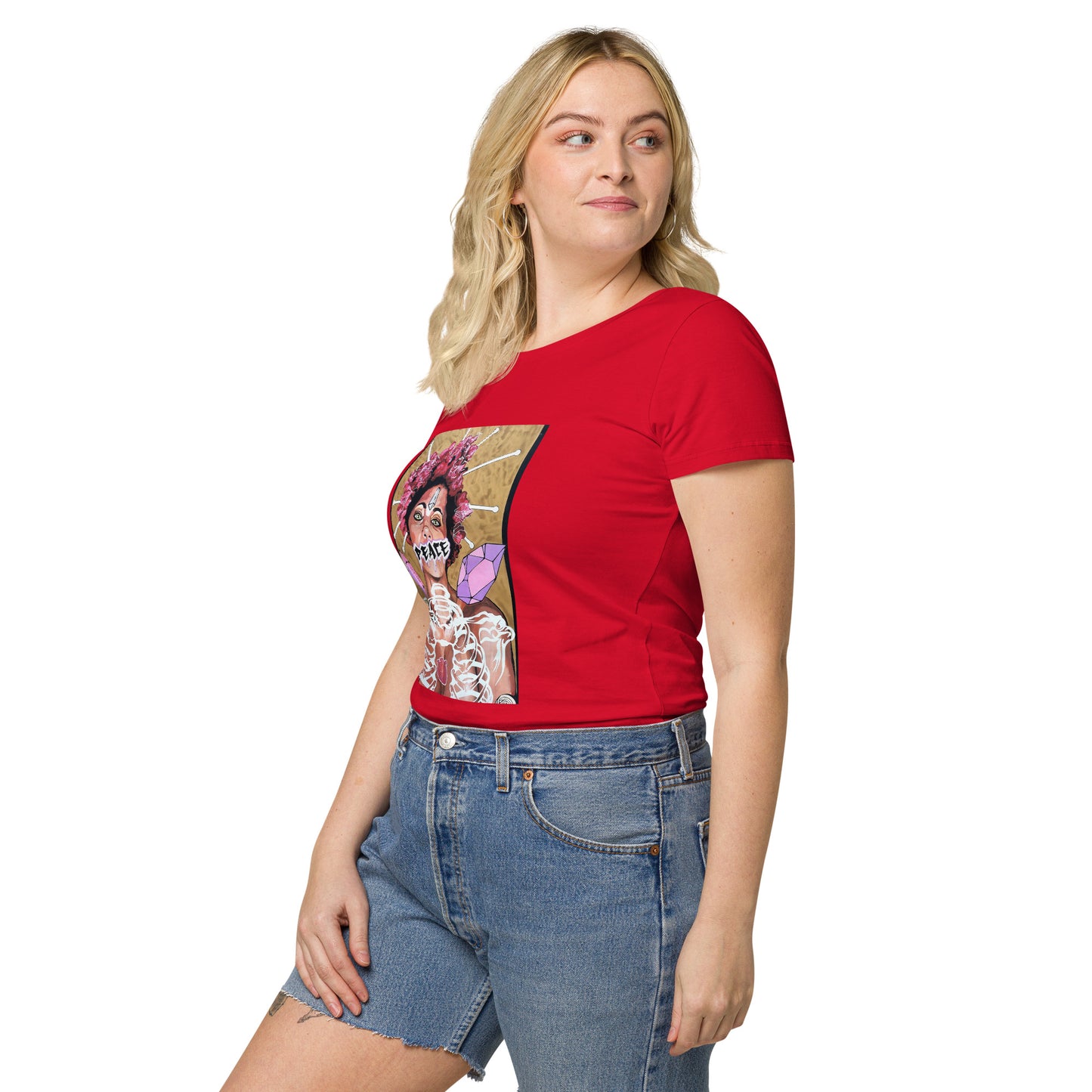 Basic Bio-T-Shirt für Damen PEACE