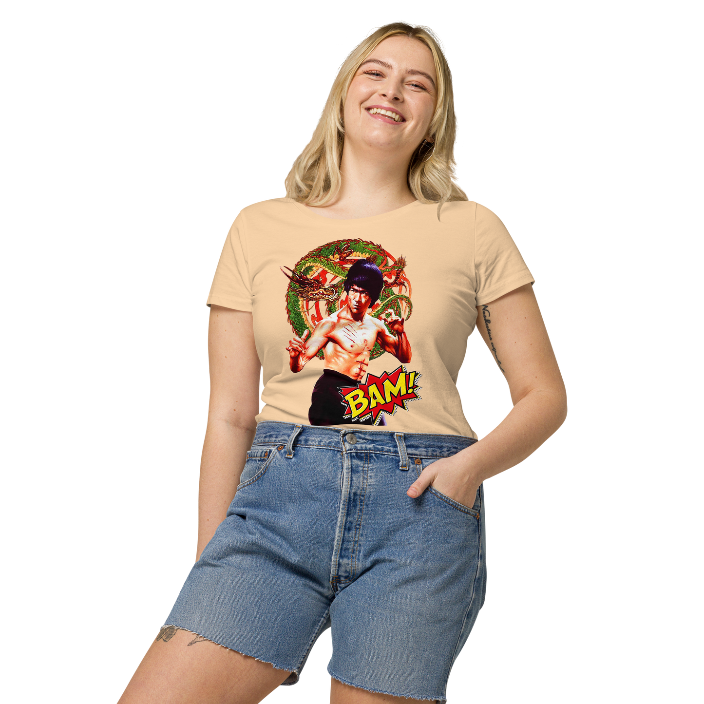Basic Bio-T-Shirt für Damen Bruce Lee