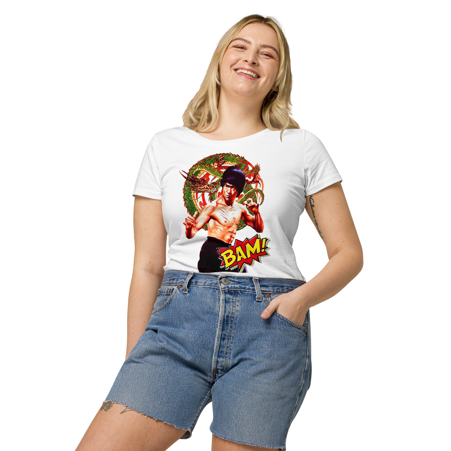 Basic Bio-T-Shirt für Damen Bruce Lee