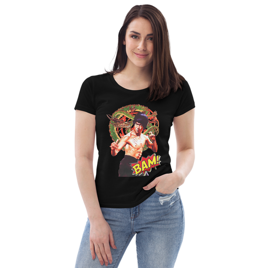 Enganliegendes Öko-T-Shirt für Damen Bruce Lee