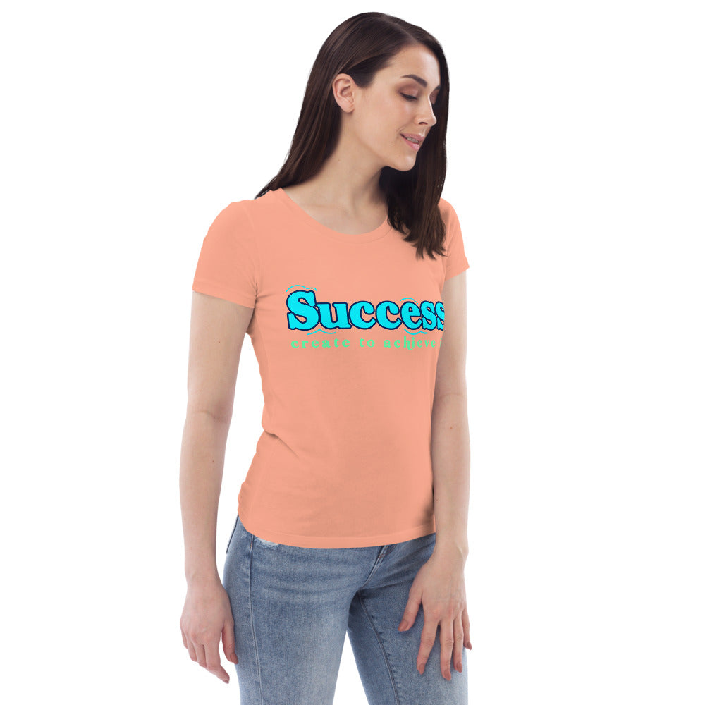Success - Enganliegendes Öko-T-Shirt für Damen