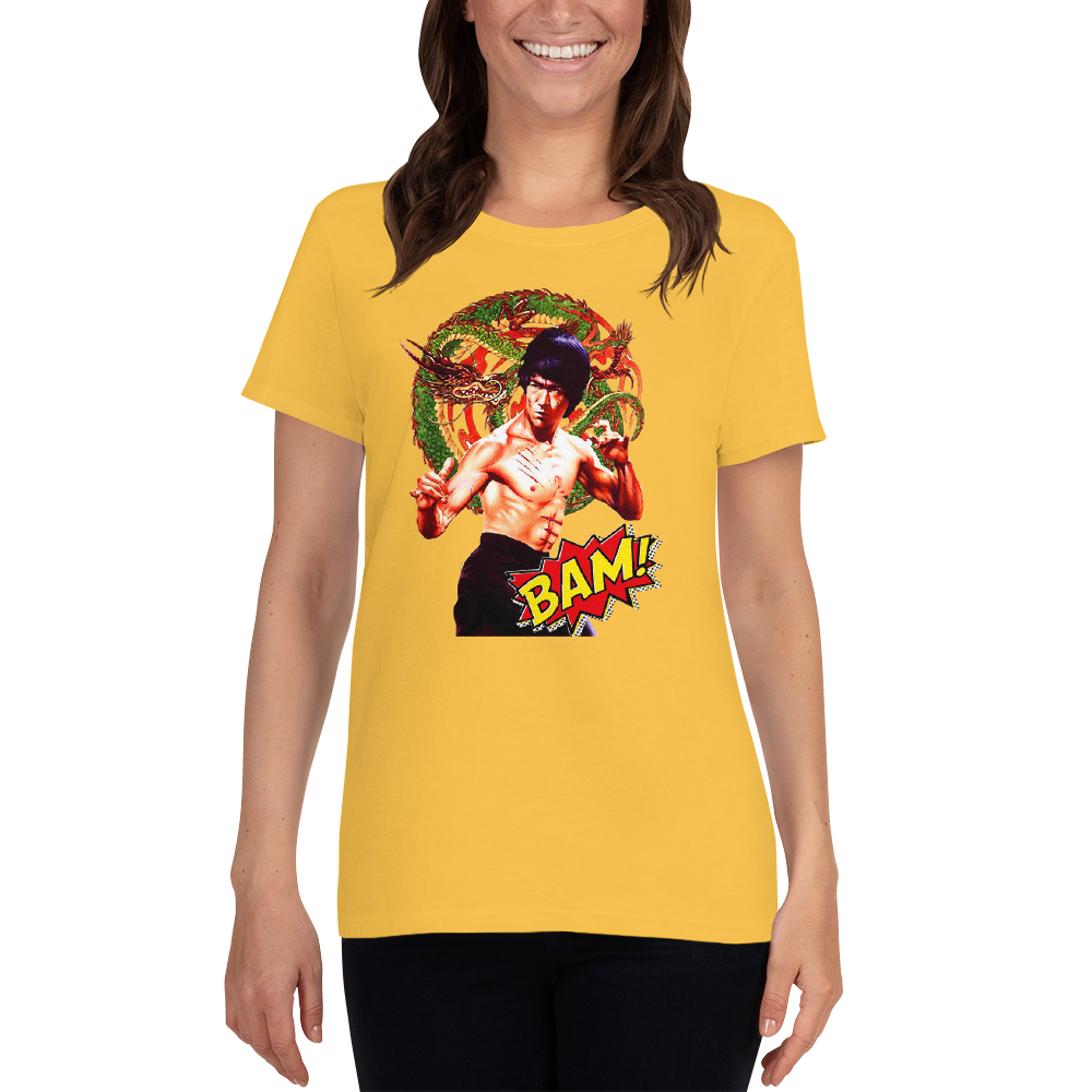 Kurzärmeliges T-Shirt für Damen Bruce Lee