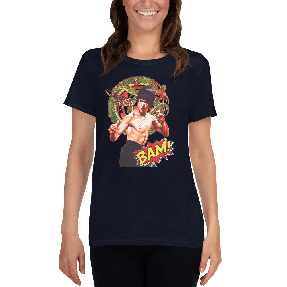 Kurzärmeliges T-Shirt für Damen Bruce Lee