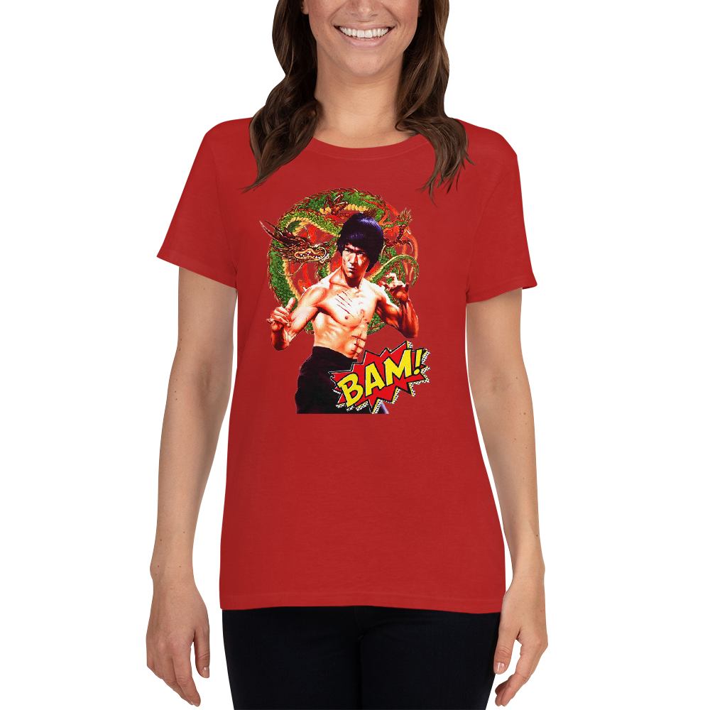 Kurzärmeliges T-Shirt für Damen Bruce Lee