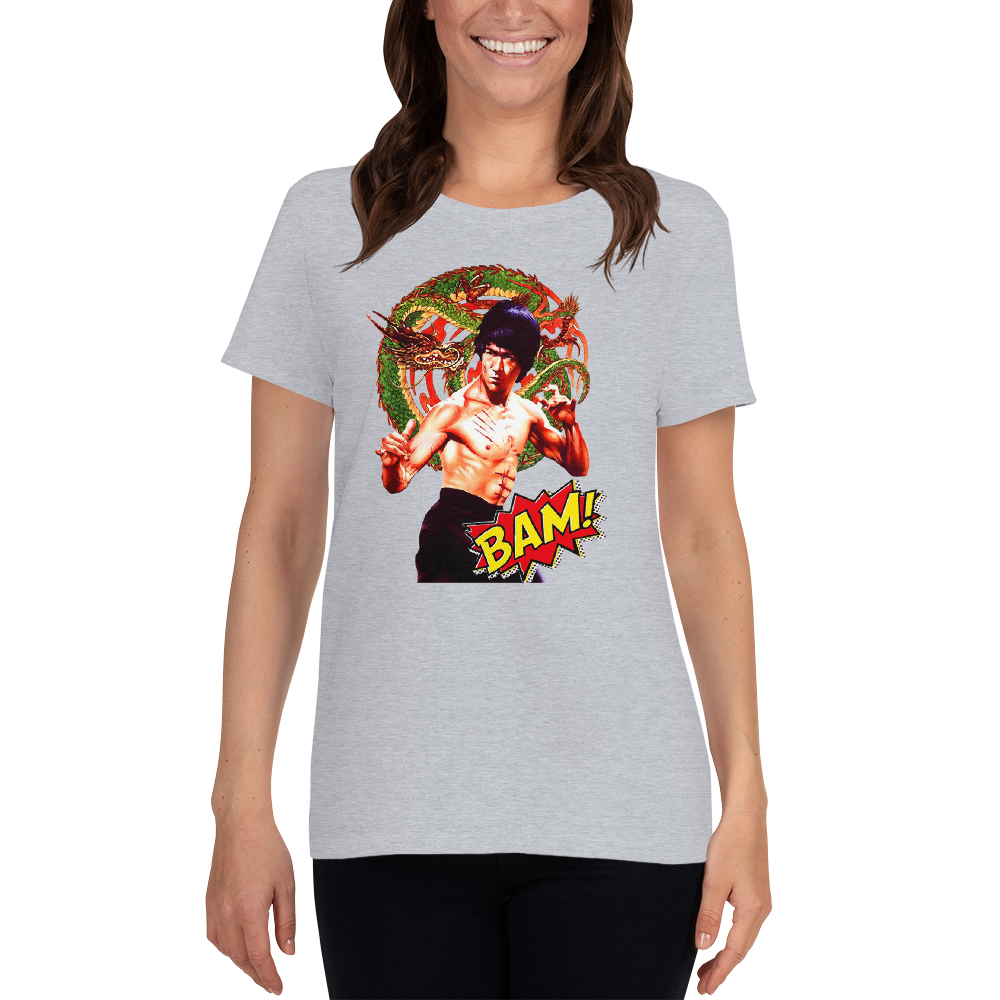 Kurzärmeliges T-Shirt für Damen Bruce Lee