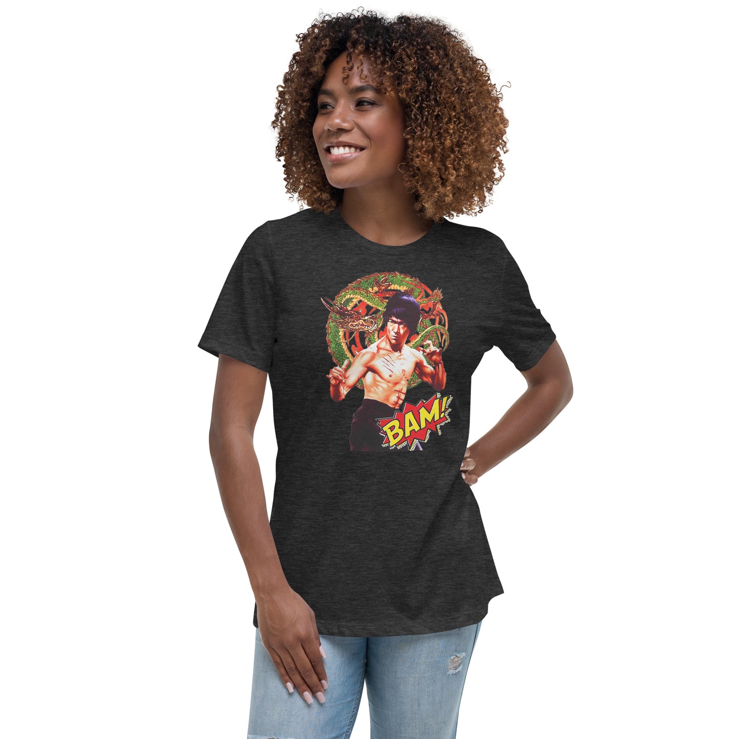 Lockeres Damen-T-Shirt Bruce Lee