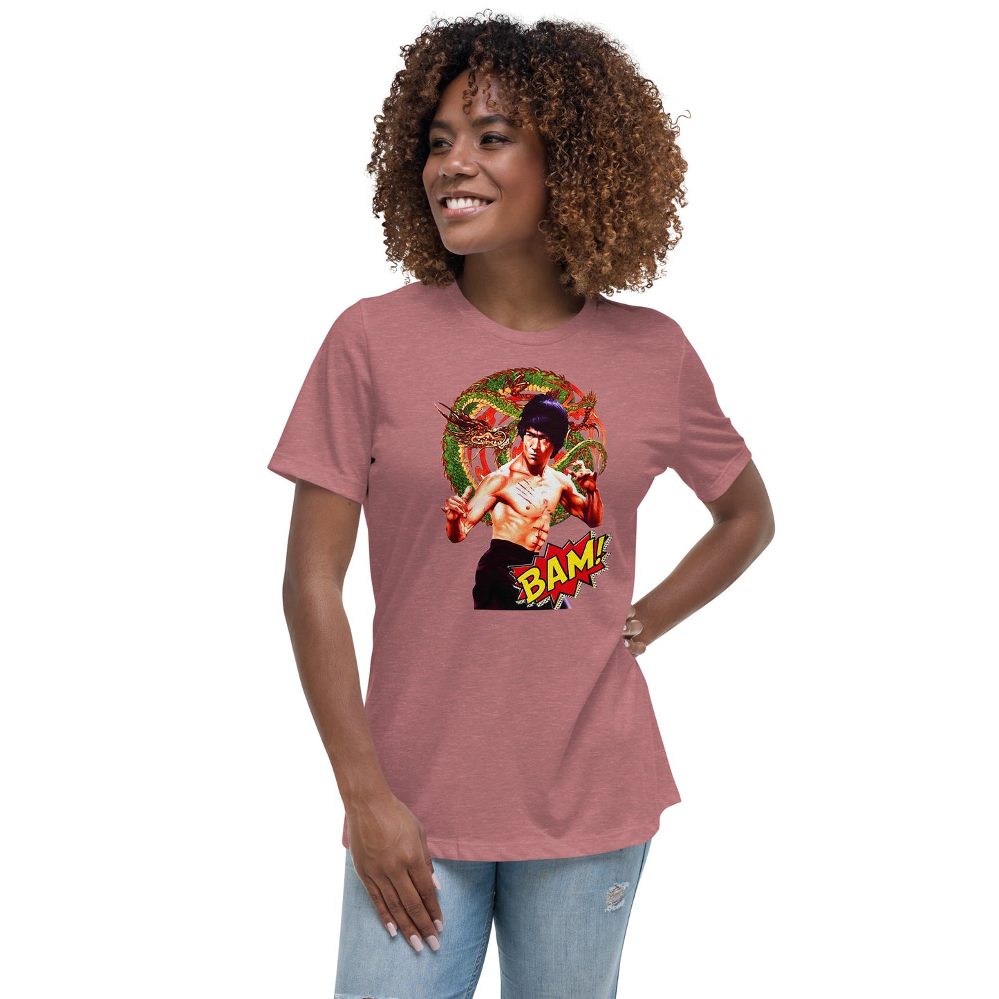 Lockeres Damen-T-Shirt Bruce Lee