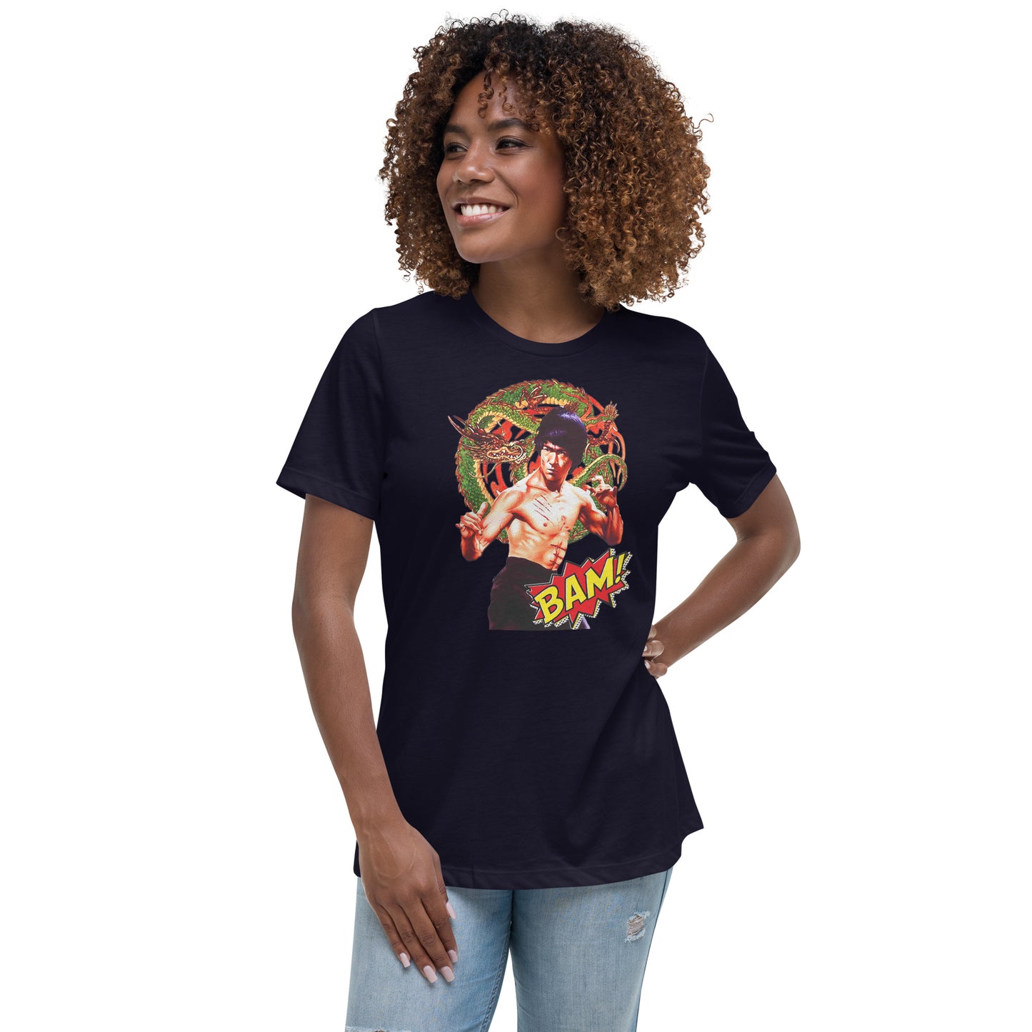 Lockeres Damen-T-Shirt Bruce Lee