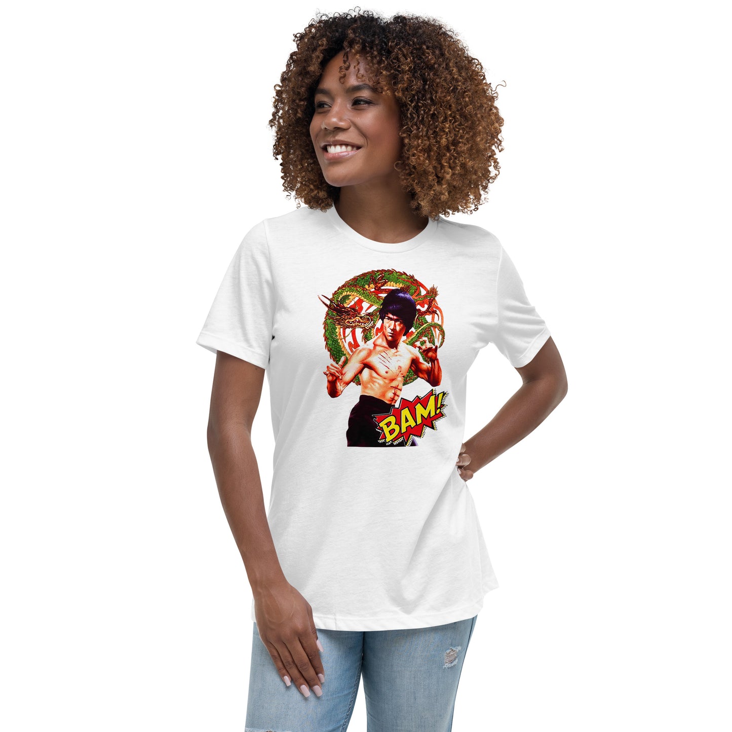 Lockeres Damen-T-Shirt Bruce Lee