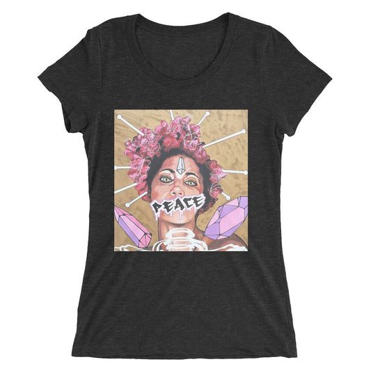 Kurzärmeliges Damen-T-Shirt PEACE